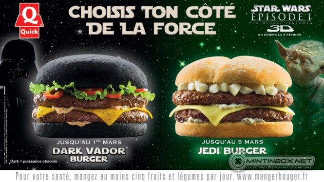 Jedi Darth Vader burger Quick (2)