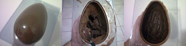 Recheando ovo de páscoa - Mapa do Sabor Goiânia